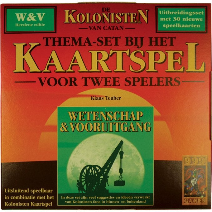 Kolonisten van Catan Kaartspel; Wetenschap en Vooruitgang, Een of twee spelers, Ophalen of Verzenden, Zo goed als nieuw, 999 Games