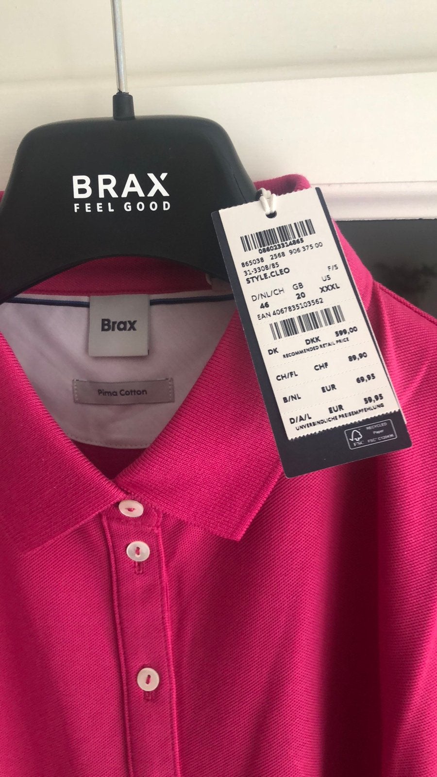 Brax polo’s maat 46 nieuw, Kleding | Dames, Ophalen of Verzenden, Zo goed als nieuw, Maat 46/48 (XL) of groter, Korte mouw