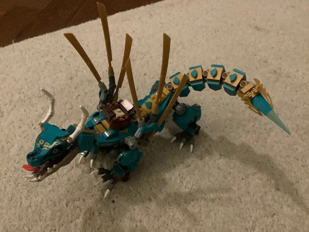 LEGO Ninjago draak  - Zonder minifiguren/boekje, Gebruikt, Lego, Ophalen of Verzenden, Compleet