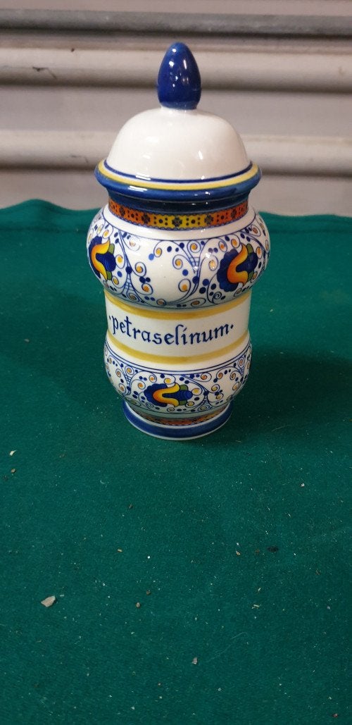 apotheek pot porselein petraselinum,, Ophalen of Verzenden, 'T Olde Gre-j, Info@toldegrej.nl, Endepoelstraat 20f Didam