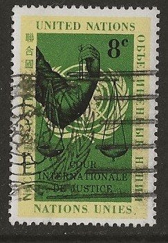 Verenigde Naties 19, VNlogo, Verzenden, Gestempeld, Noord-Amerika