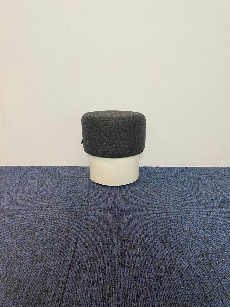 2 x Bene Parcs Pop-up poef, zwart/wit, Ophalen, Minder dan 50 cm, Gebruikt, Rond