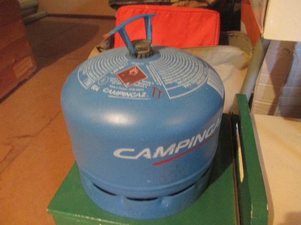 camping gastankje, Ophalen, Gebruikt