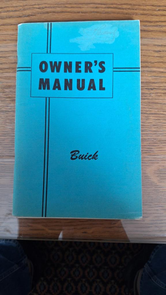 Instructie boekje buick 1947, Ophalen of Verzenden