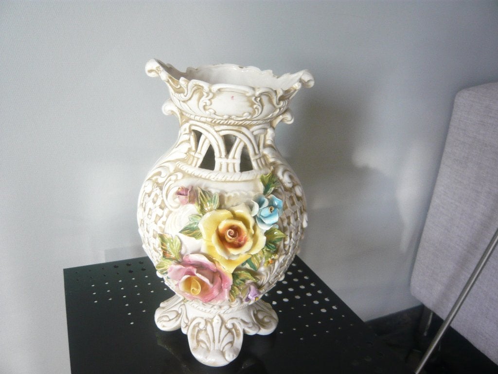 Capodimonte vaas Bassano, Antiek en Kunst, Ophalen of Verzenden