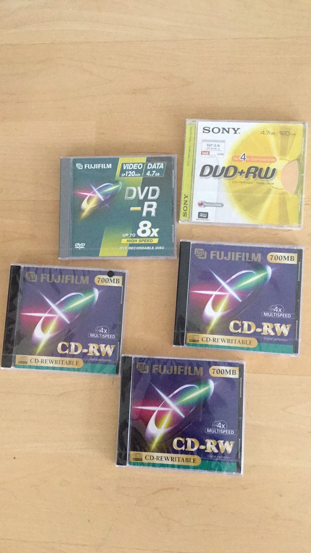 DVD en CD RW 7 stuks, Computers en Software, Beschrijfbare discs, Ophalen of Verzenden, Nieuw, Dvd