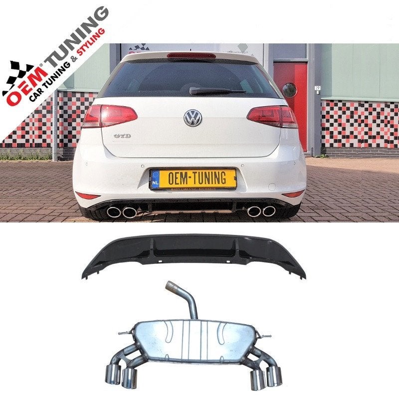 Diffuser + Uitlaat geschikt voor Golf 7 | 7R-LOOK | 12-17 |, Ophalen of Verzenden