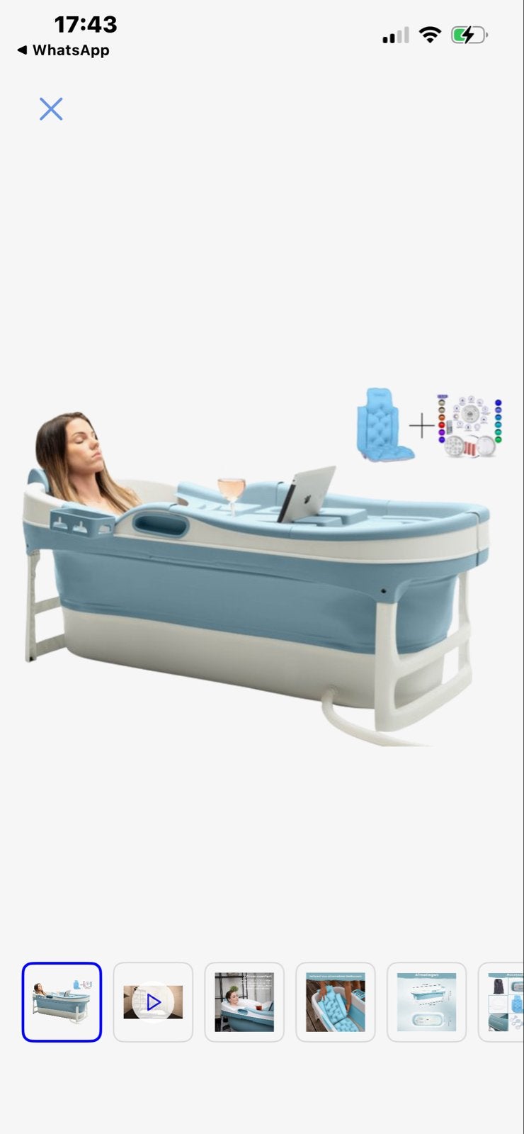 HelloBath Opvouwbaar Bad XL - Compact & Comfortabel, Ophalen, Zo goed als nieuw, 50 tot 100 cm, Minder dan 100 cm