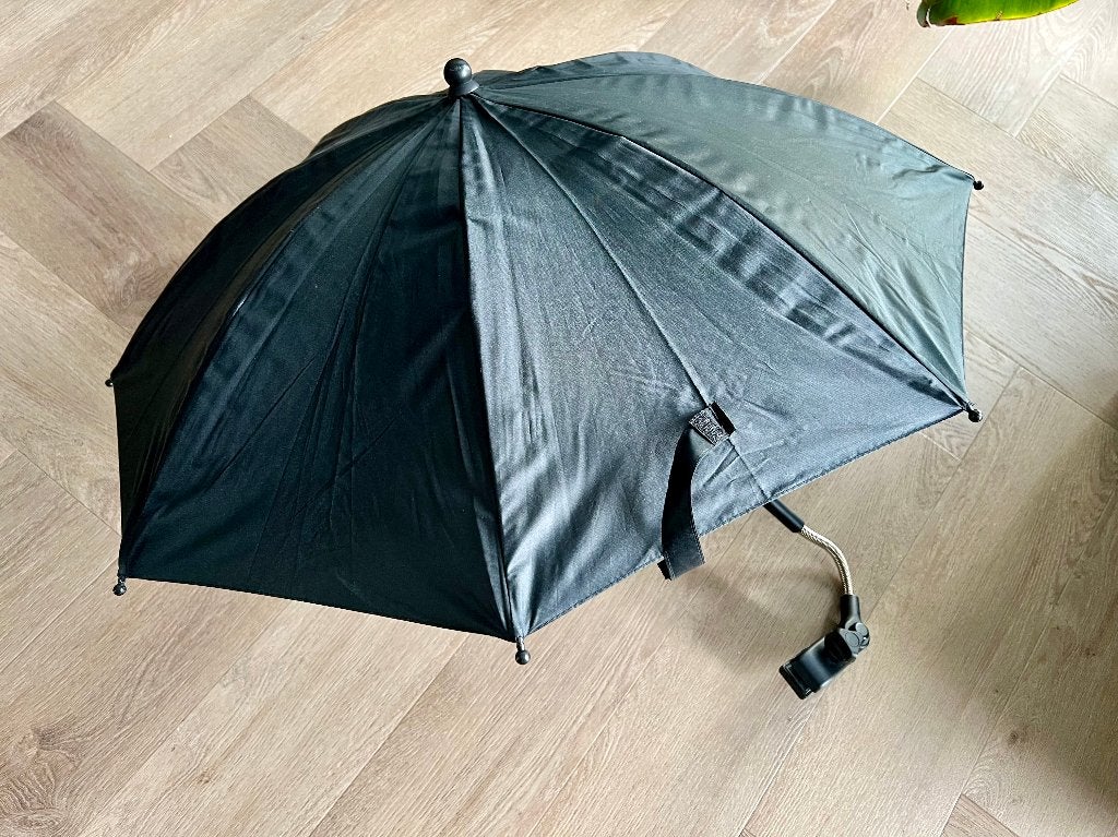 Parasol voor kinderwagen zwart, Ophalen of Verzenden, Zo goed als nieuw, Kinderwagen, Overige merken