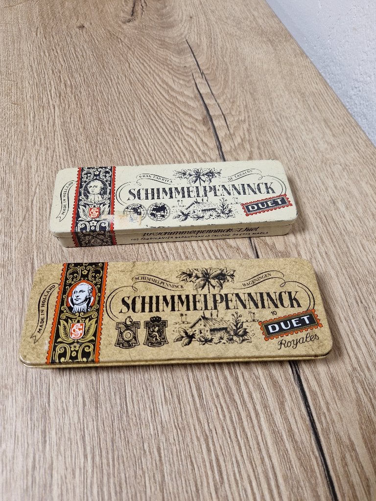 Schimmelpenninck Duet blikjes 2 stuks, Verzamelen, Blikken, Ophalen of Verzenden, Zo goed als nieuw, Overige, Overige merken