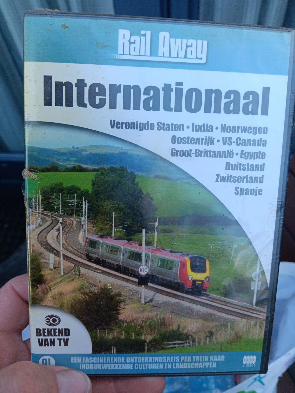 Rail away dvd box 4 dvd.s nieuwstaat close seal, Cd's en Dvd's, Alle leeftijden, Ophalen of Verzenden, Zo goed als nieuw, Natuur