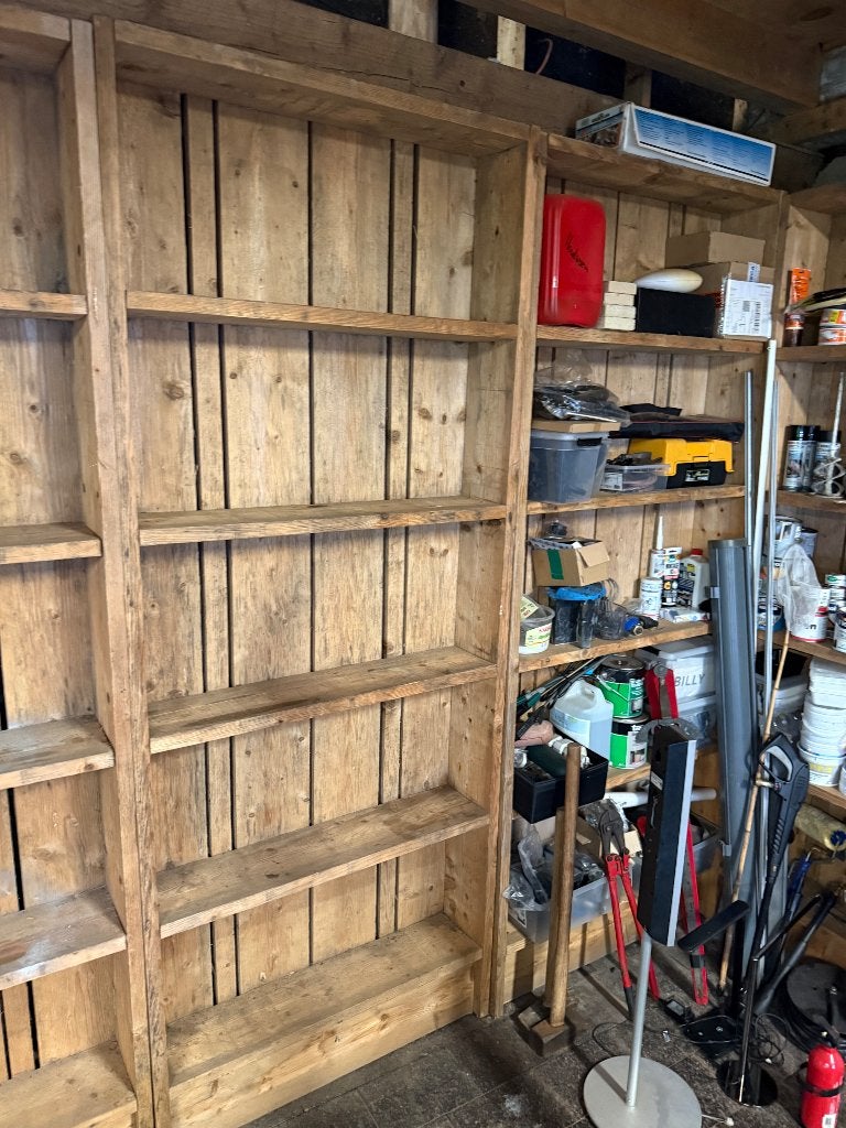 Houten kasten 2,40x 0,96x0,23 diep, Huis en Inrichting, Kasten | Kledingkasten, Ophalen, Met plank(en), 200 cm of meer, 50 tot 100 cm