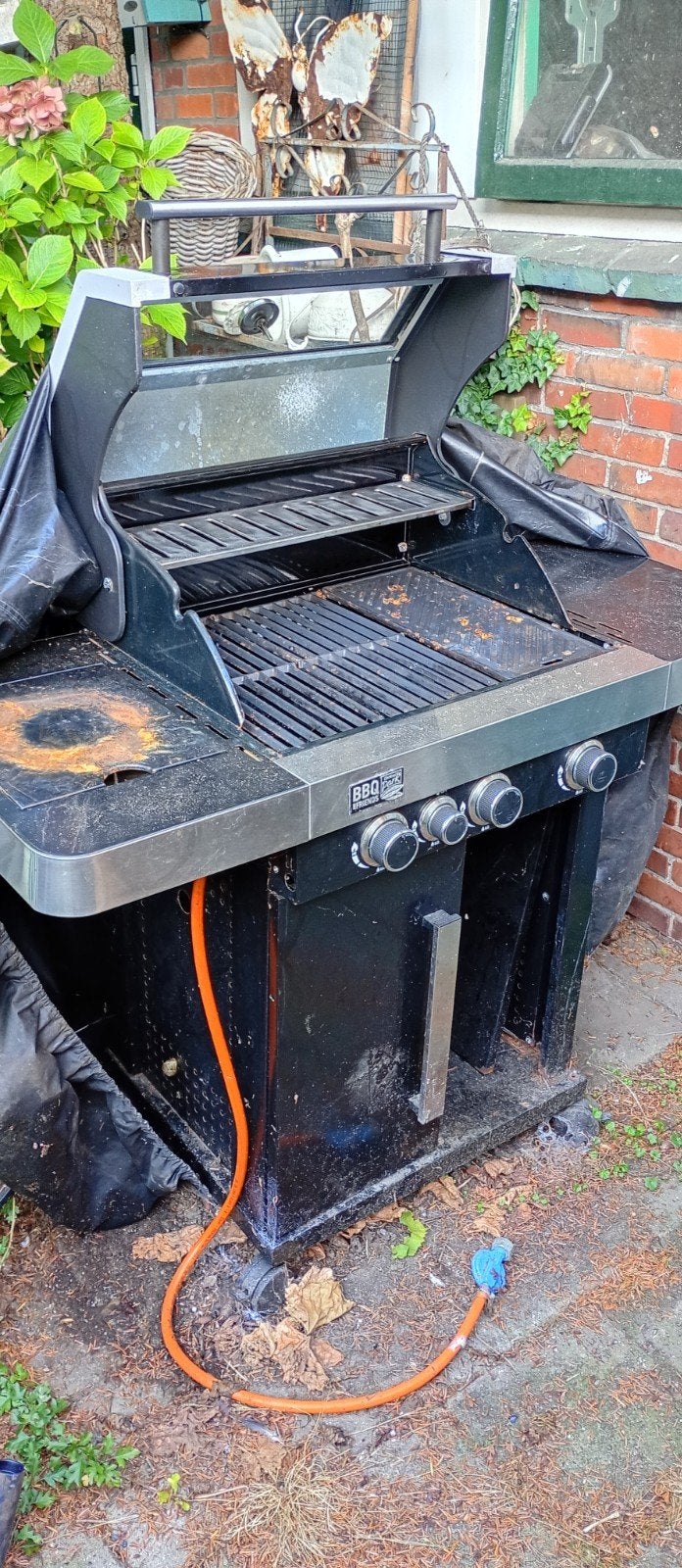 BBQ Buitenkeuken Gasbarbecue met 4 branders, Ophalen of Verzenden, Gebruikt, BBQ Buitenkeuken