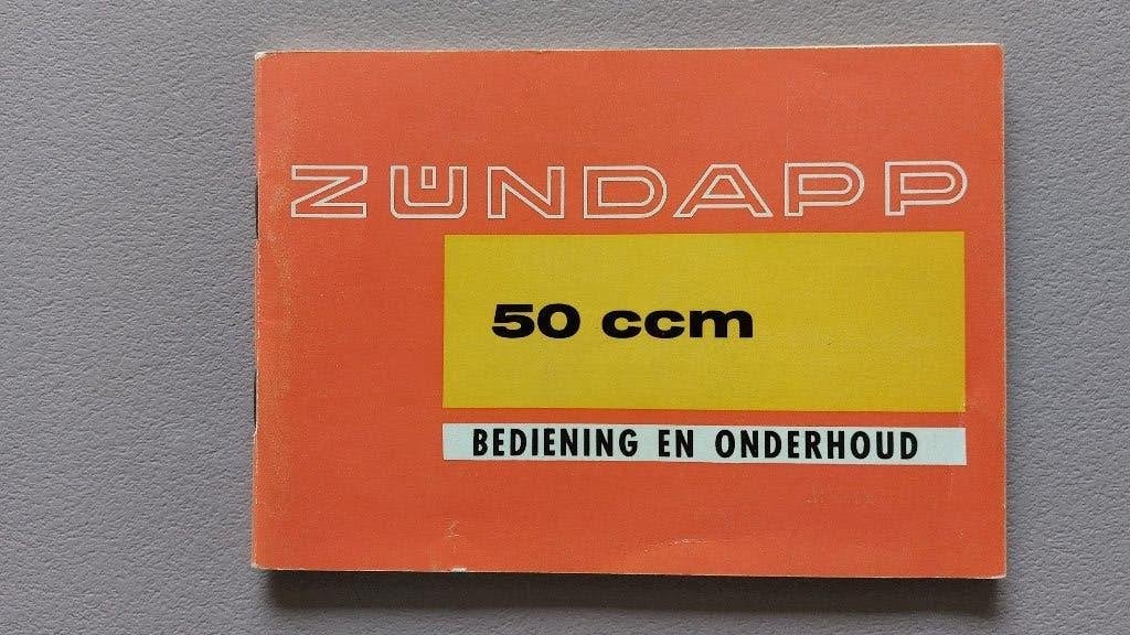 Zundapp bromfiets , Instructieboekje,, Fietsen en Brommers, Ophalen of Verzenden, Zo goed als nieuw, Overige modellen