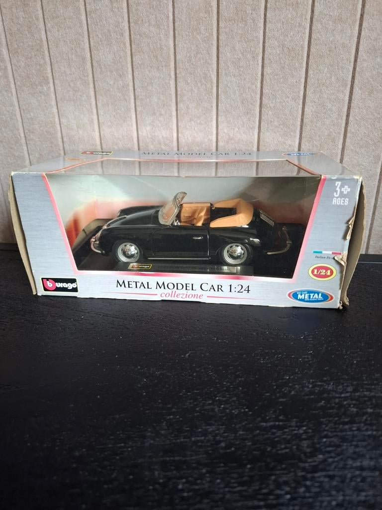 Bburago Porsche 356 B Cabriolet modelauto 1:24, Ophalen of Verzenden, Nieuw, Auto, Overige merken