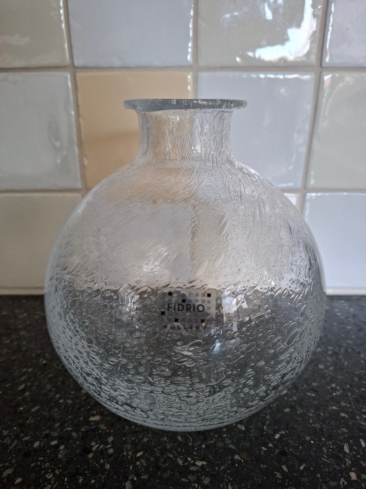 Fidrio Holland glazen vaas (20 cm hoog), Overige kleuren, Ophalen of Verzenden, Minder dan 50 cm, Glas