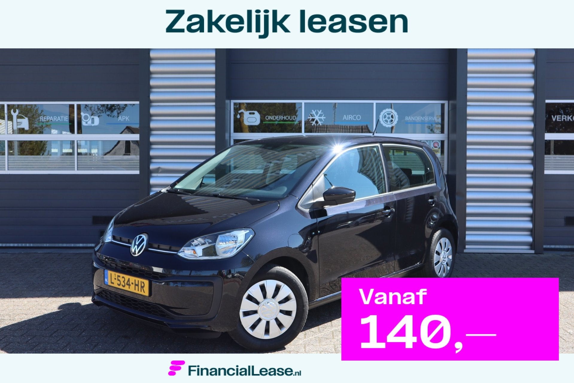 Volkswagen Up 1.0, Gebruikt, 4 stoelen, Origineel Nederlands, Bedrijf