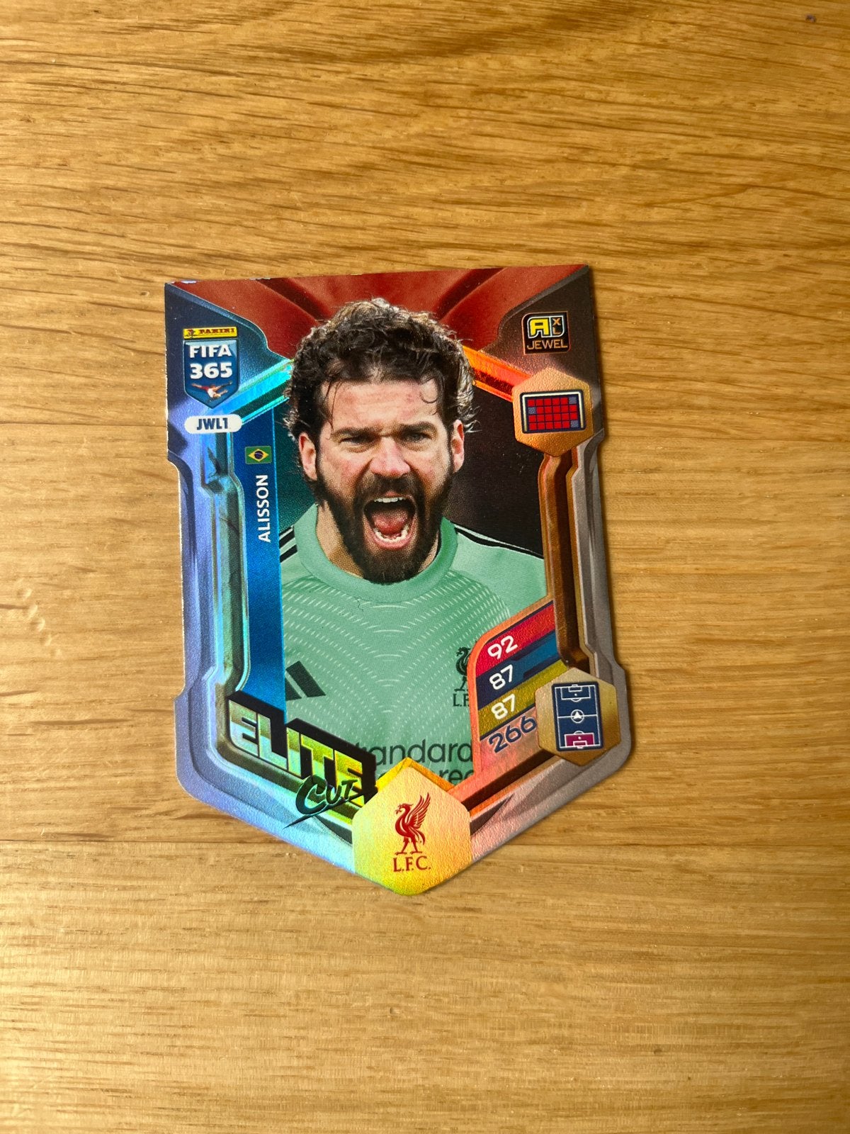 Panini FIFA 365 Adrenalyn XL Alisson Elite Cup voetbalplaatj, Hobby en Vrije tijd, Ophalen of Verzenden, Gebruikt, Plaatje