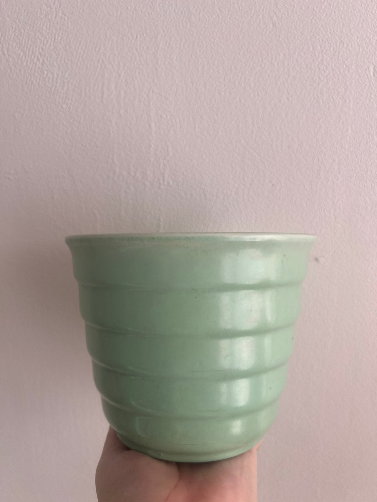 Fifties pastel grote jaren 50 60 bloempot, Verzamelen, Retro, Ophalen of Verzenden, Huis en Inrichting