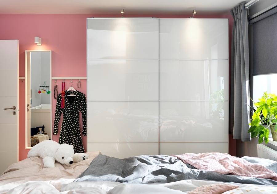 IKEA PAX Farvik Panelen Wit Glas 236x100, Ophalen, 200 cm of meer, 50 tot 100 cm, Minder dan 25 cm