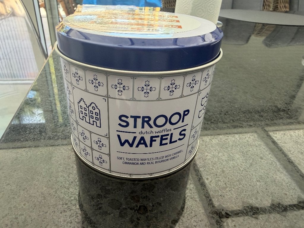 Blik voor stroopwafels, Verzamelen, Ophalen of Verzenden, Nieuw, Koek(jes), Overige merken