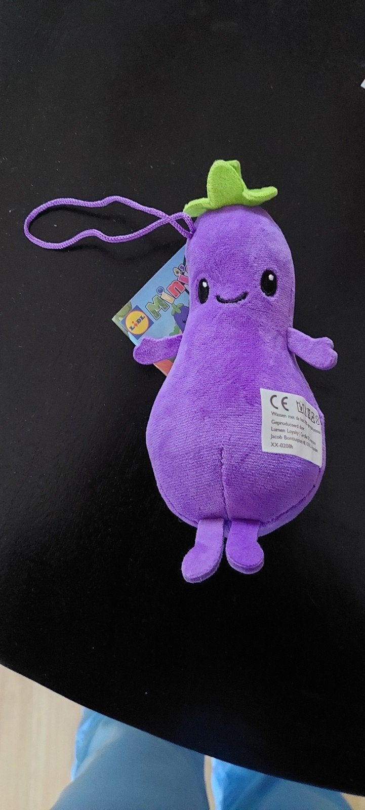 Lidl Minis Abby Aubergine knuffel, Overige karakters, Overige typen, Nieuw, Ophalen of Verzenden