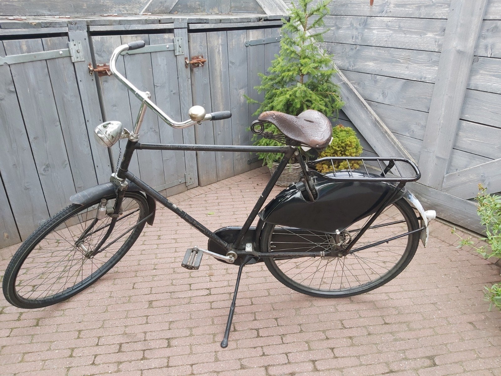 Antieke herenfiets - Klassiek model, Terugtraprem, Gebruikt, 57 tot 61 cm, Ophalen