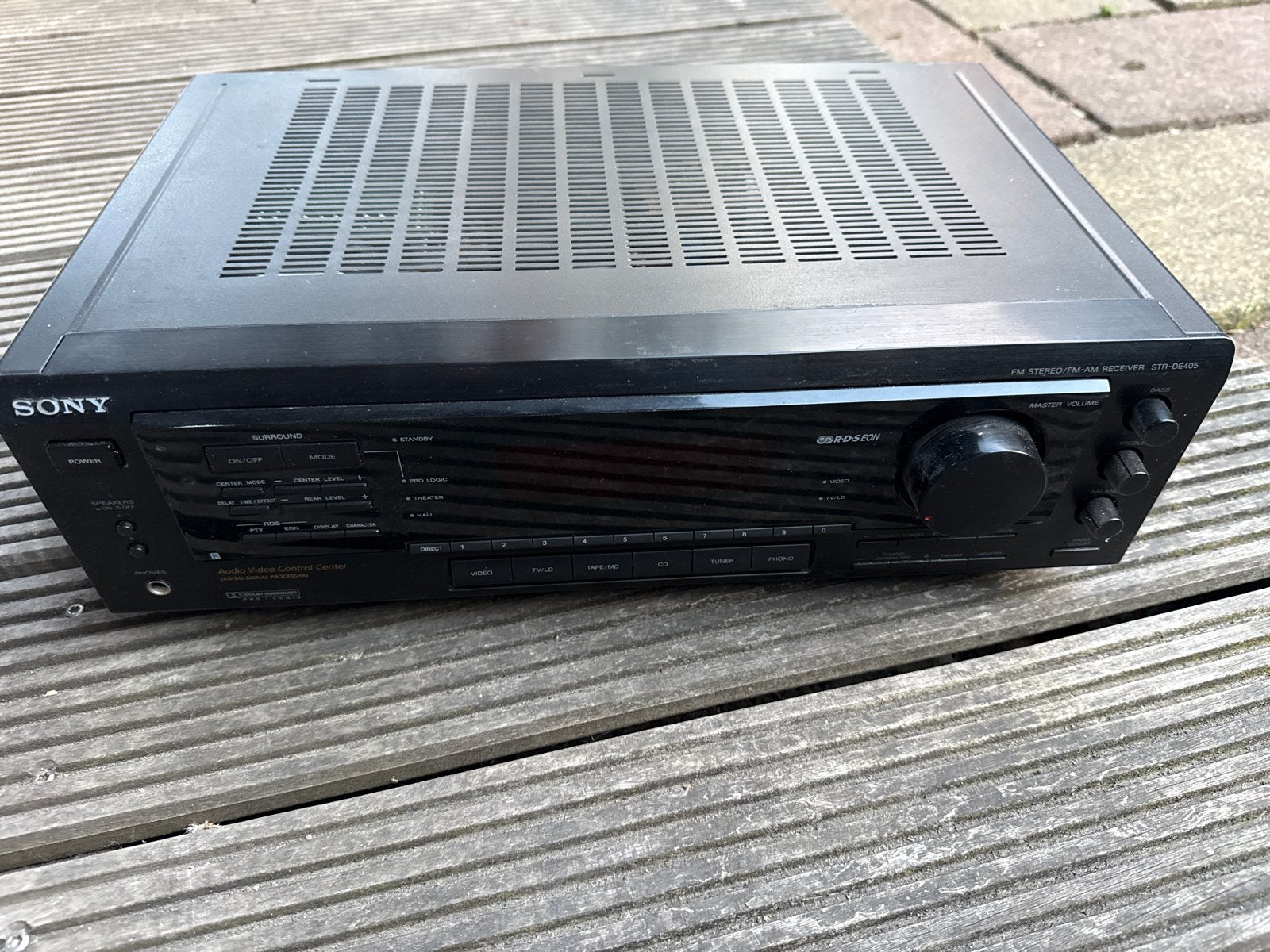 Sony STR-DE405 FM Stereo/FM-AM Receiver, Ophalen, Gebruikt, Sony, 120 watt of meer