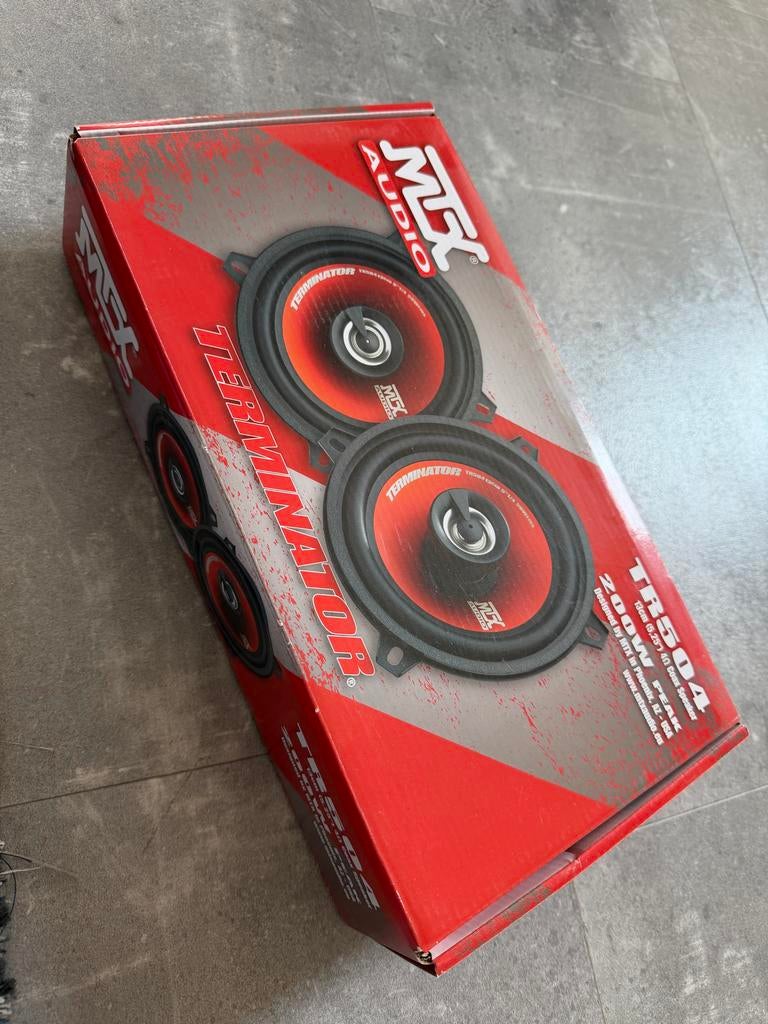 Nieuwe MTX TR504 coaxiale speakers 200Watt max, 50W RMS, Ophalen of Verzenden, Nieuw