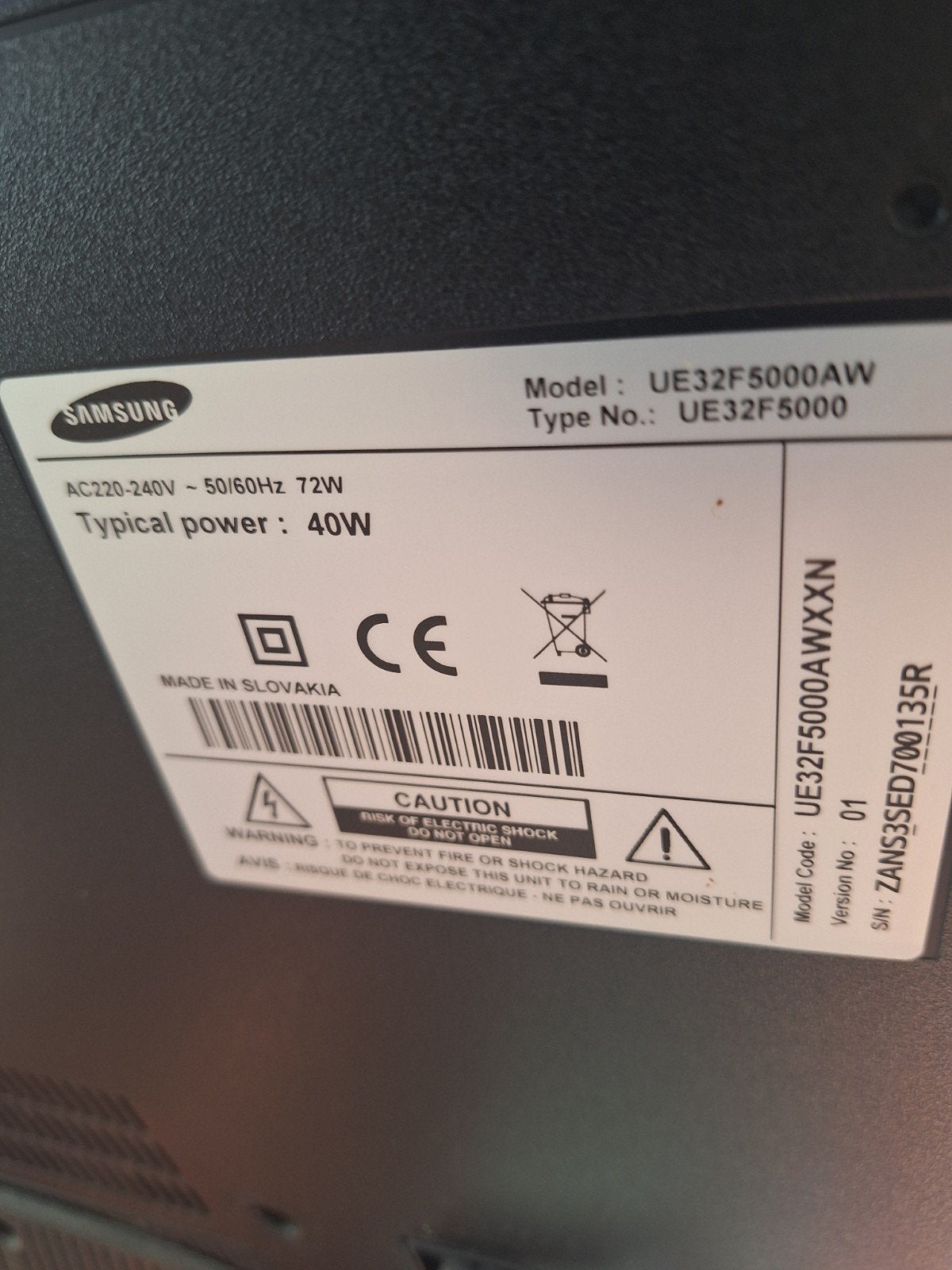 Samsung UE32F5000AW LED TV (geen Smart TV), Ophalen, 80 tot 100 cm, Samsung, Full HD (1080p)