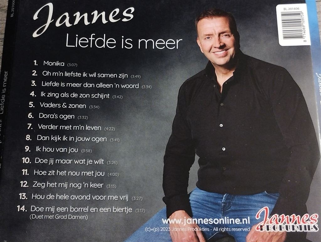 Jannes ‎– Liefde Is Meer, Ophalen of Verzenden, Zo goed als nieuw, Levenslied of Smartlap