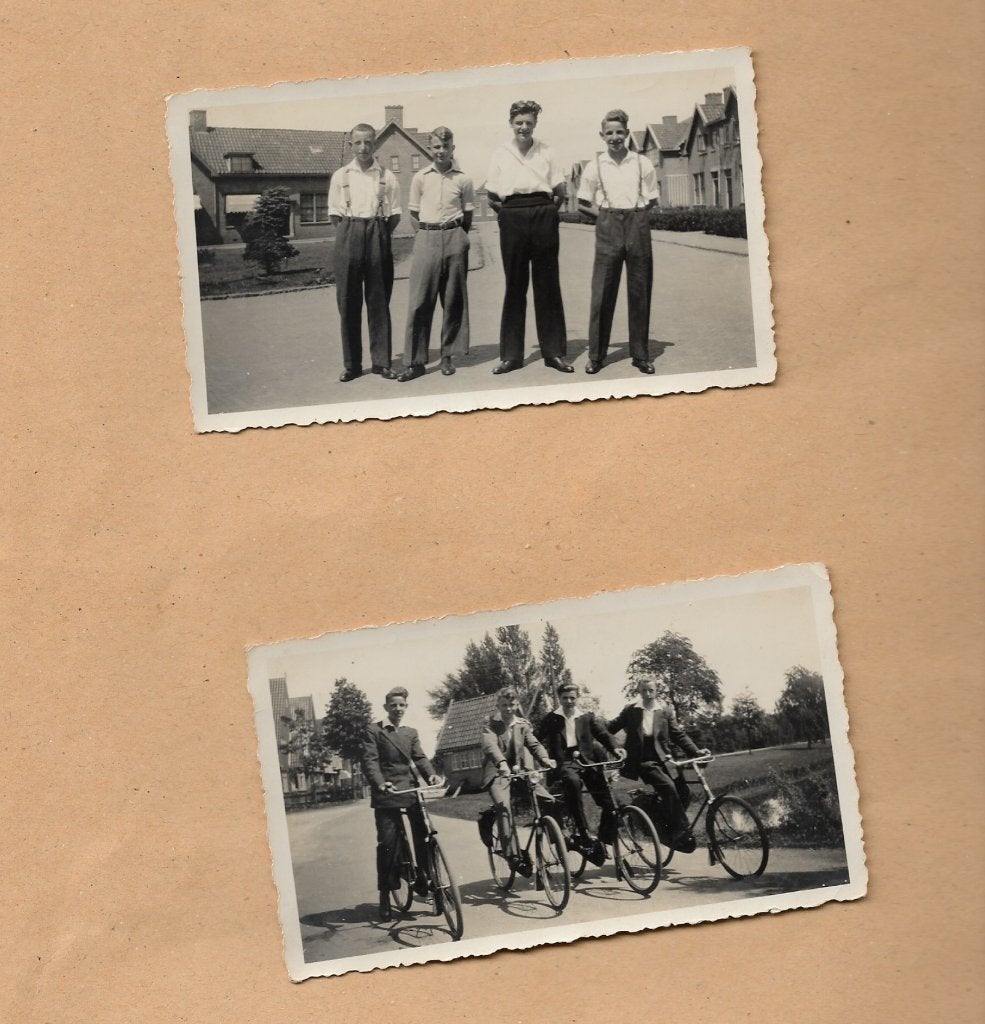 2 foto's  Veendam 1934  Nieuwstraat    A E Kade, Verzenden, 1920 tot 1940, Groningen