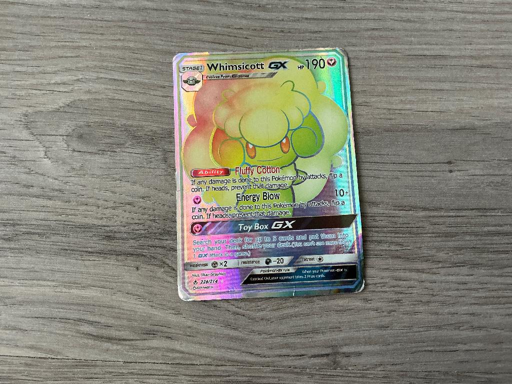 Pokemon kaart Whimsicott, Ophalen of Verzenden, Zo goed als nieuw, Speelkaart(en)