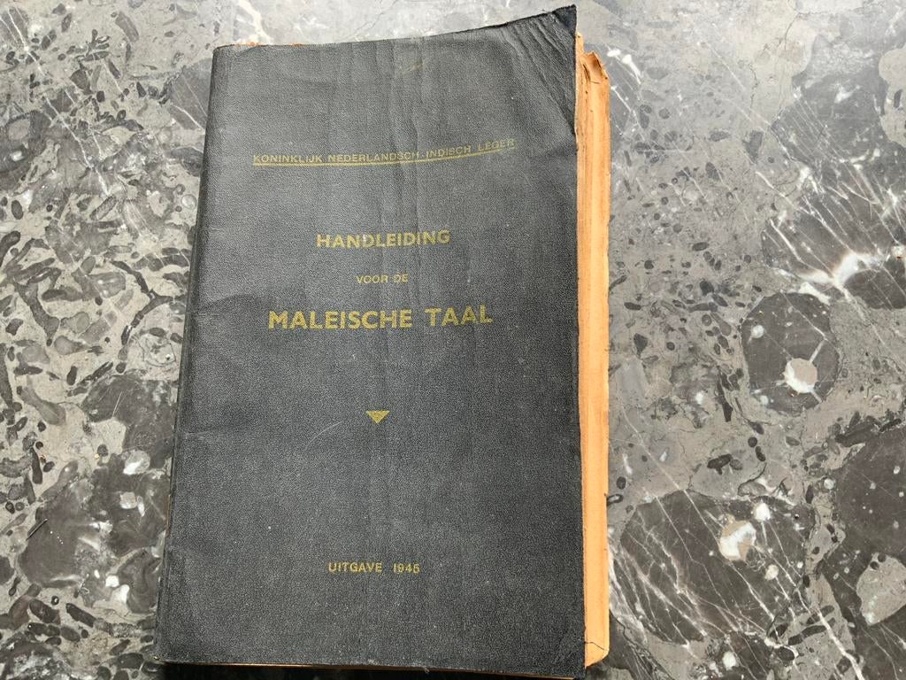KNIL Handleiding Maleische Taal 1946, Verzamelen, Ophalen of Verzenden, Landmacht, Nederland, Boek of Tijdschrift