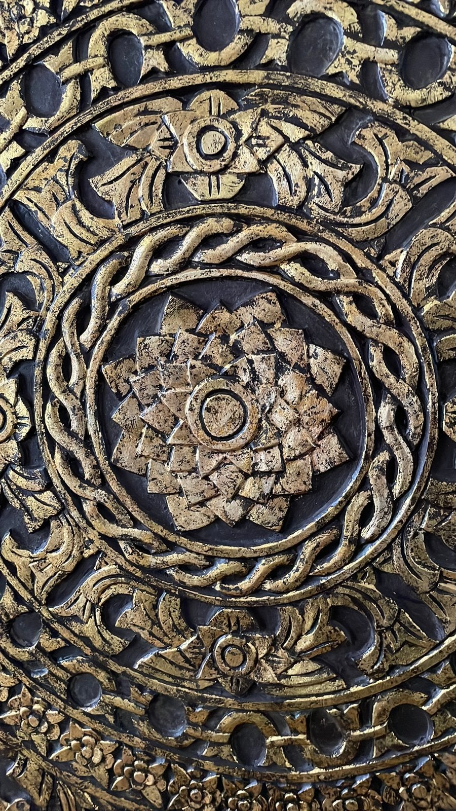 Houtsnijwerk Mandala 80x 80 x 2.5, Ophalen