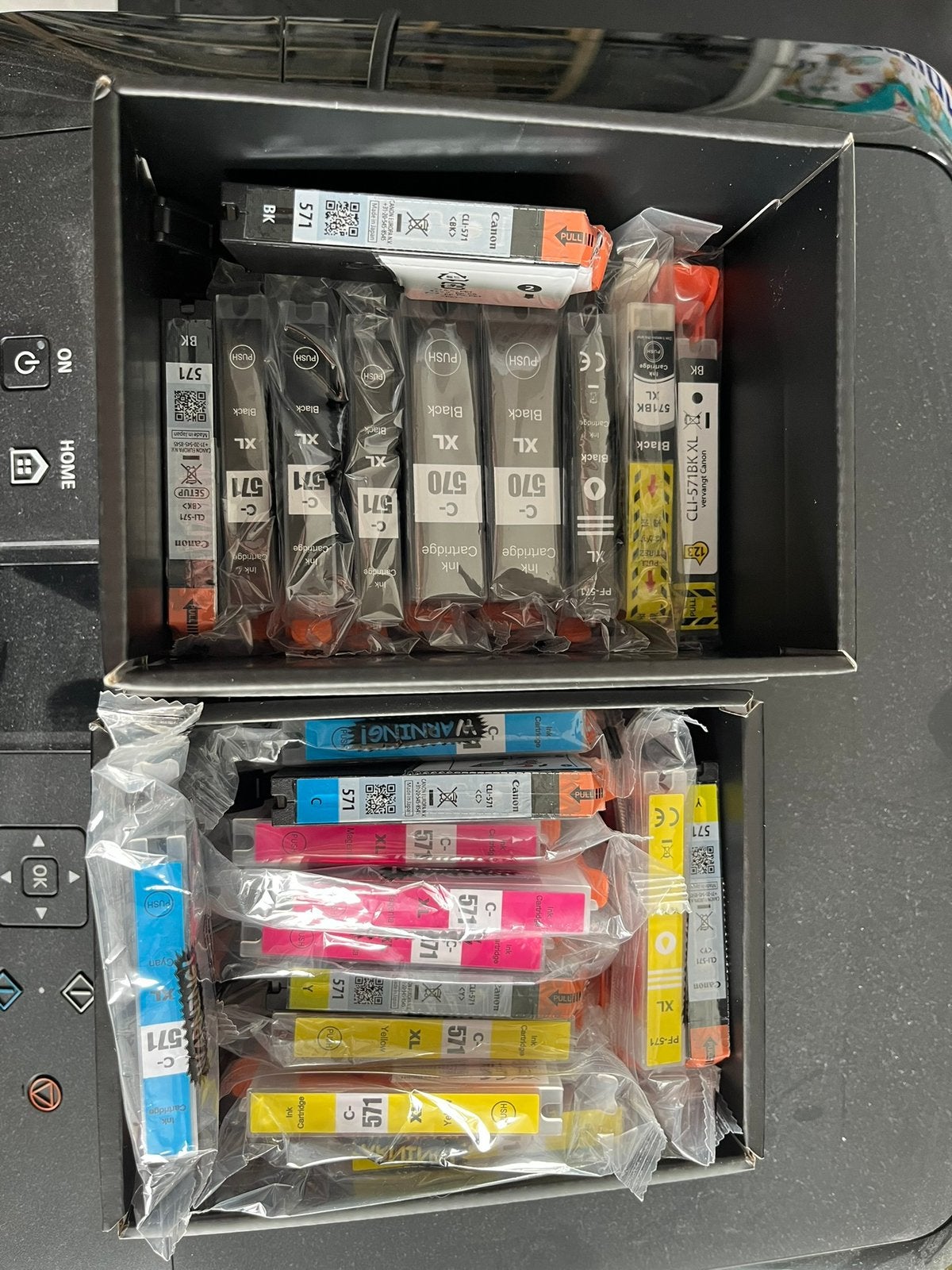 Inkt cartidges 571 en Canon pixma MG5750, Ophalen, Nieuw, Cartridge