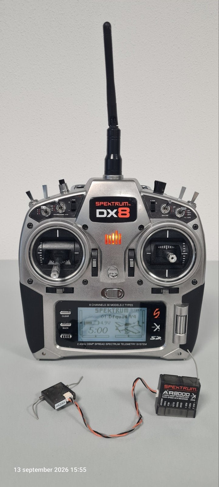 Spektrum DX8 afstandsbediening met AR8000 ontvanger, Ophalen of Verzenden, Gebruikt