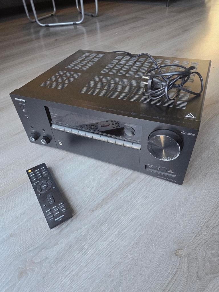 Complete 5.1 set + Onkyo receiver (Klipsch/Wharfedale), Ophalen, Gebruikt, 120 watt of meer, Onkyo