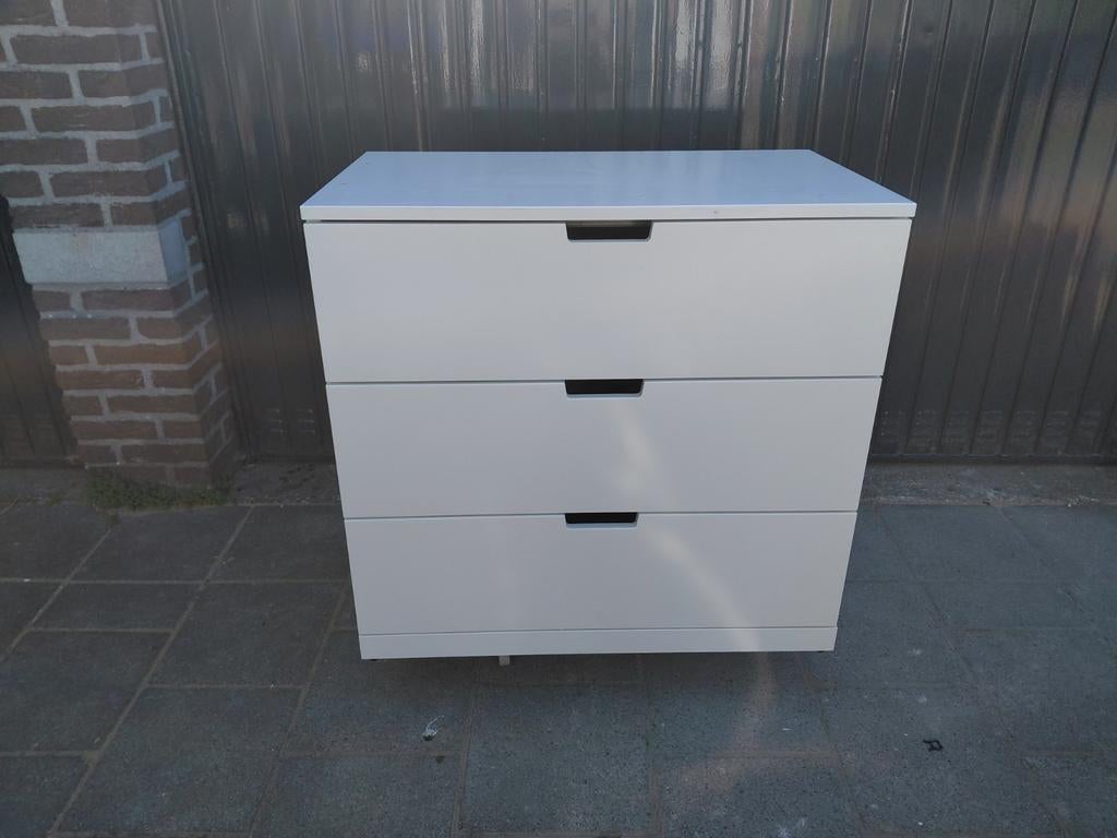Nordli ladekast 3 lades van ikea, Zo goed als nieuw, 3 of 4 laden, Minder dan 100 cm, 25 tot 50 cm