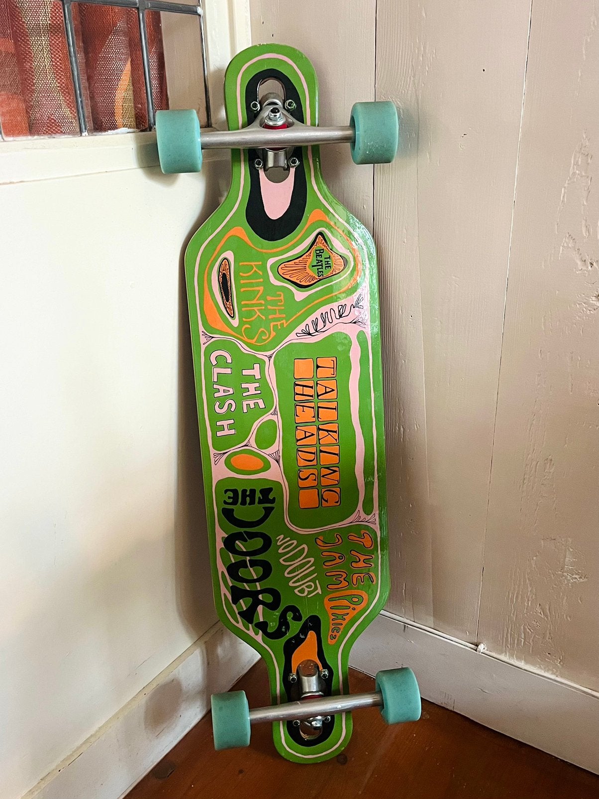 aloiki customized longboard (91 cm), Ophalen, Zo goed als nieuw, Longboard