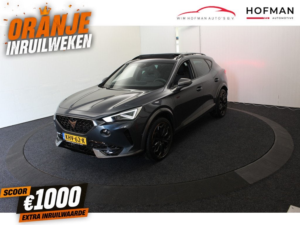 CUPRA Formentor 1.4 e-Hybr VZ 245PK EL Trekh+aKlep 360ºCam, Auto's, Cupra, Gebruikt, Zwart, 4 cilinders, Hybride Elektrisch/Benzine
