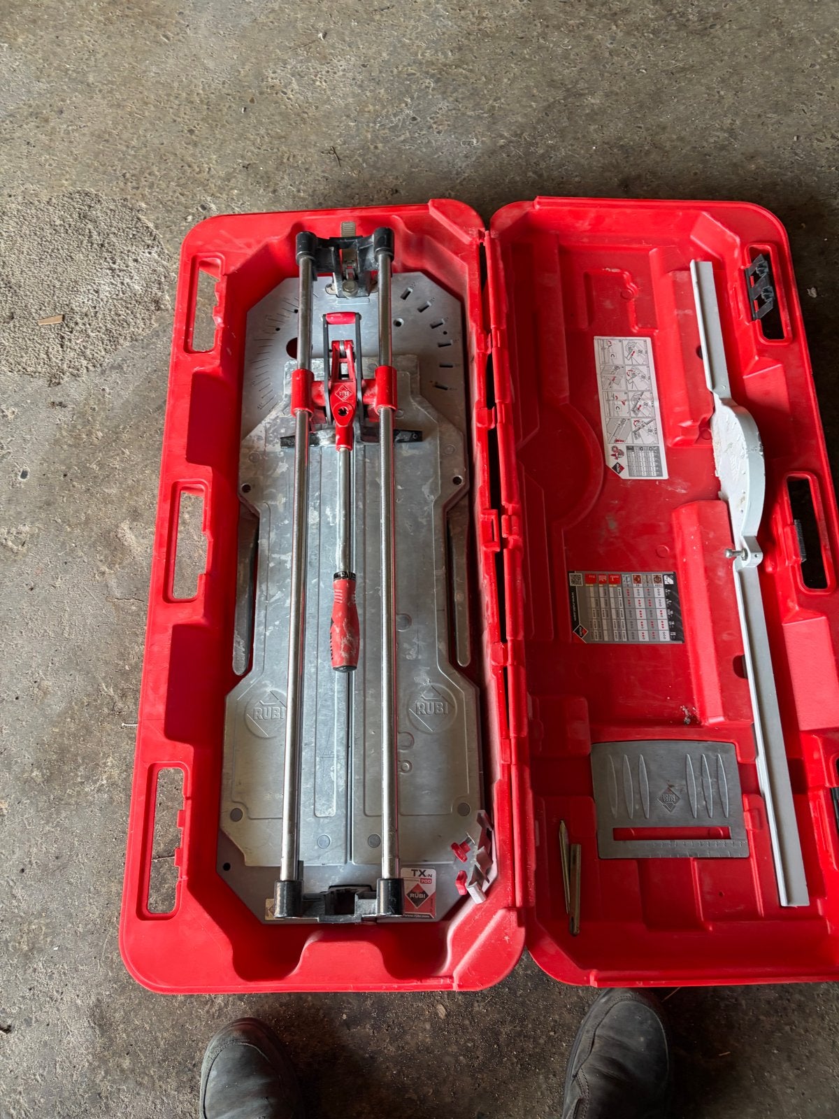 Rubi TX-700 N Tegelsnijder - Professioneel Gereedschap, Ophalen, Gebruikt, Snijgereedschap, Rubi