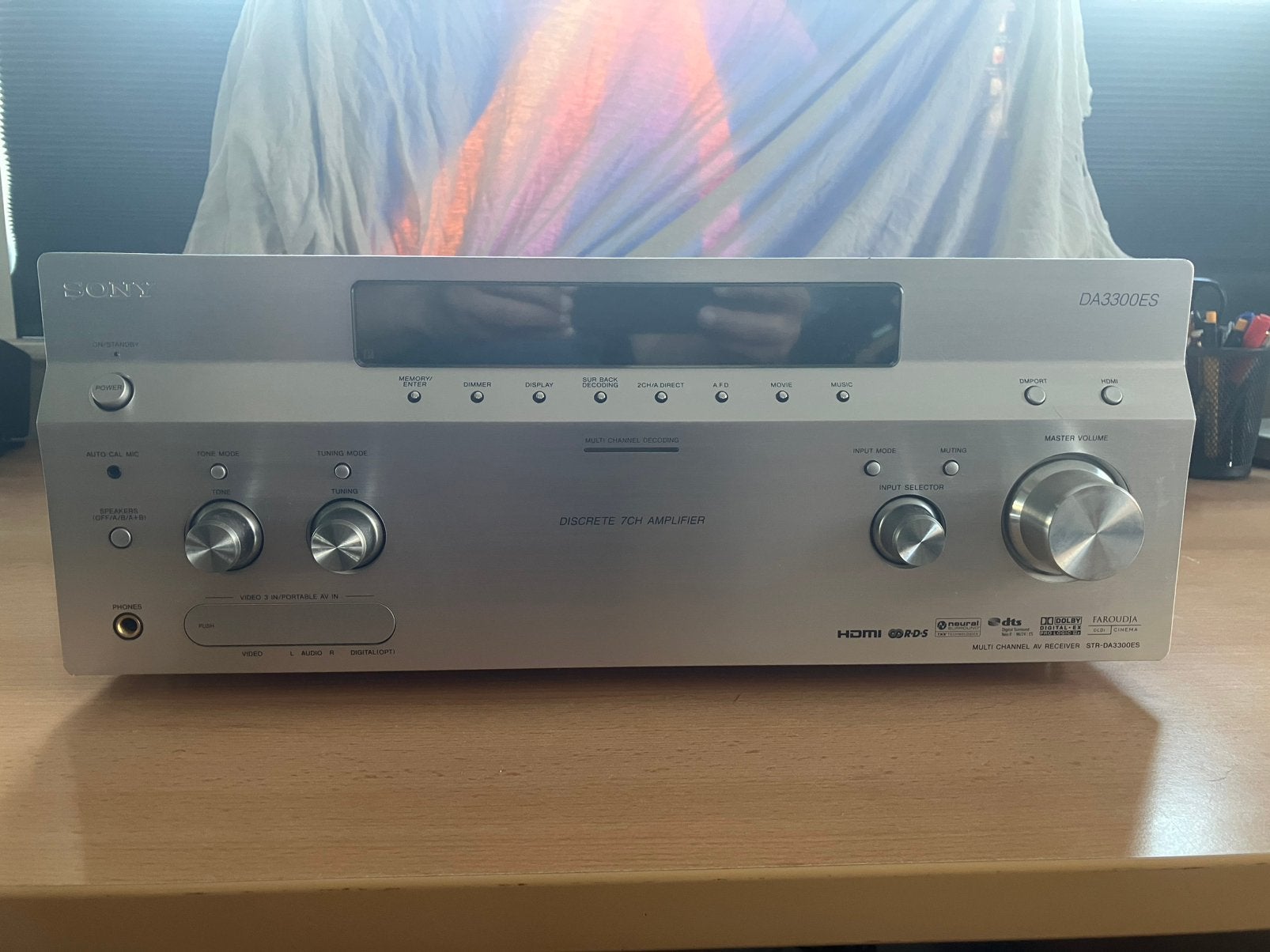 Sony DA3300ES 7.1 versterker, Ophalen, Zo goed als nieuw, 60 tot 120 watt, Sony