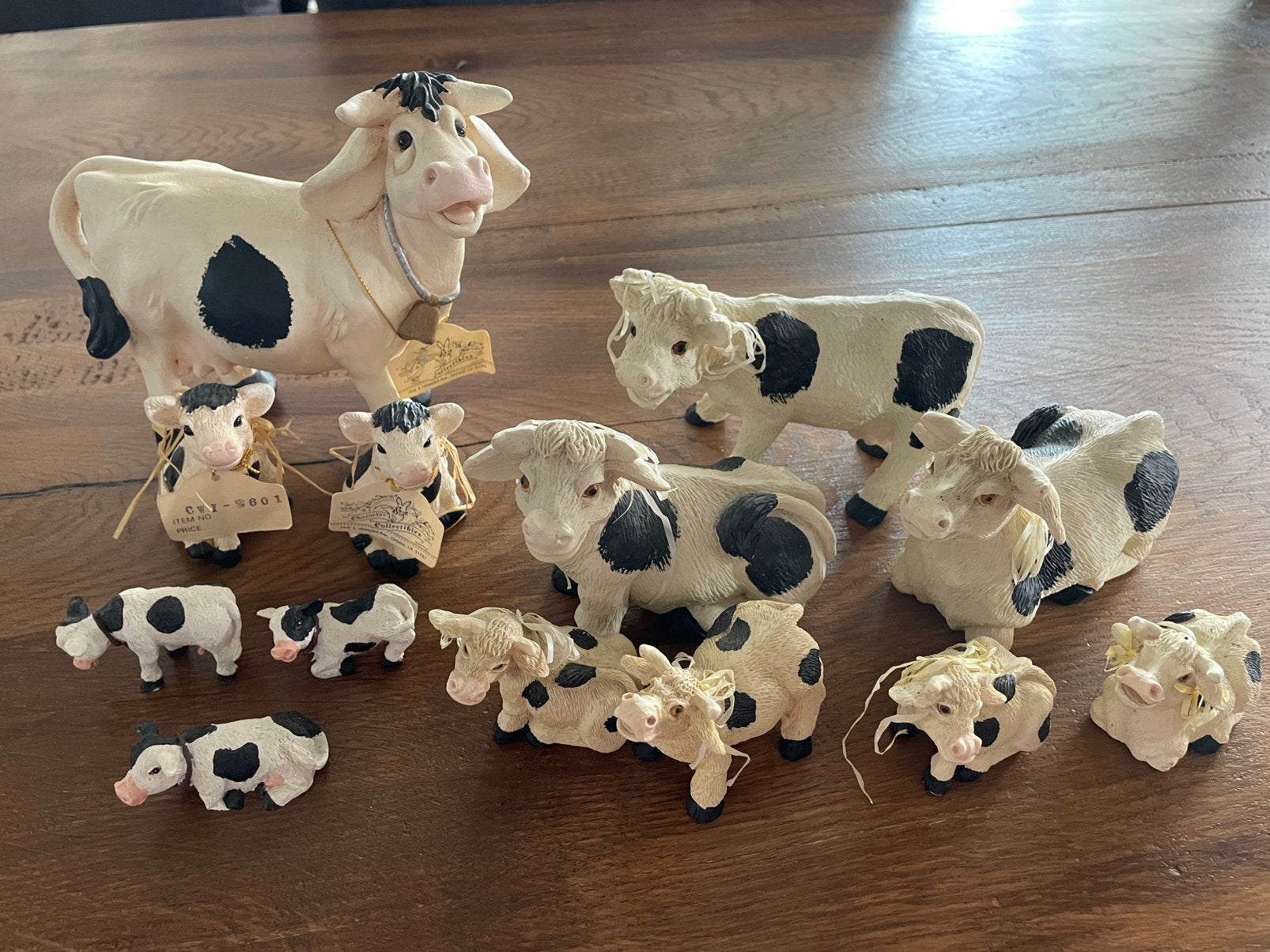 13 Koeien beeldjes, Verzamelen, Beelden en Beeldjes, Ophalen of Verzenden, Zo goed als nieuw, Dier