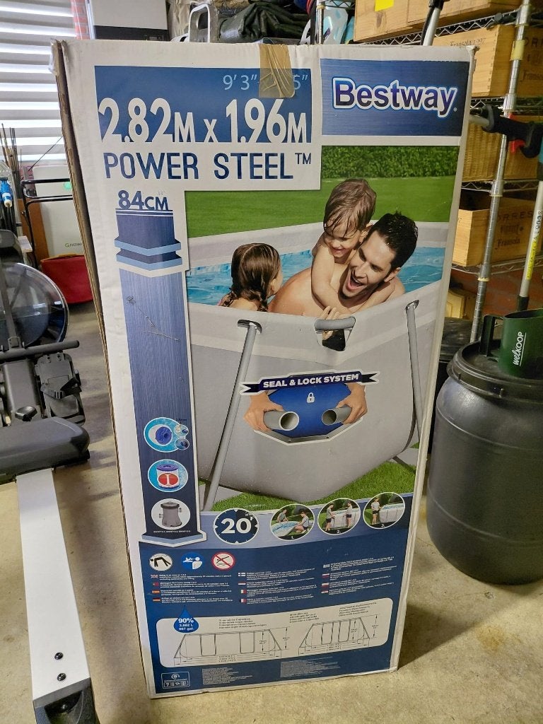 Bestway Power Steel 2.82  1.96, Tuin en Terras, Zwembaden, Ophalen, 200 tot 300 cm, 80 tot 120 cm, Zo goed als nieuw