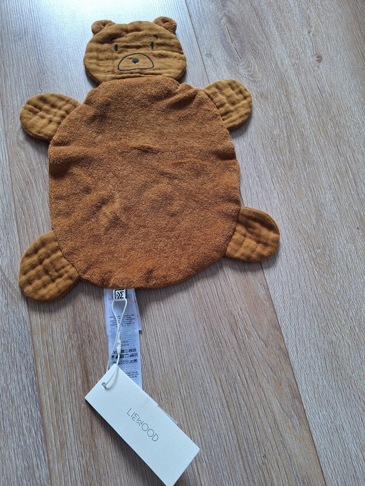 Nieuw! bruin beertje: knuffeldoekje Liewood, Kinderen en Baby's, Speelgoed | Knuffels en Pluche, Overige merken, Overige karakters