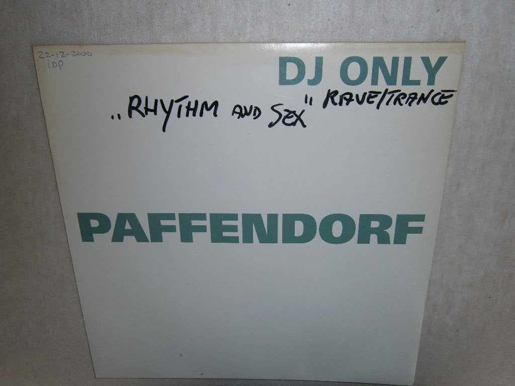 Paffendorf – Rhythm And Sex. 2001. Promo. Club / Hard Trance, Ophalen, Trance, Originele persing, Zo goed als nieuw