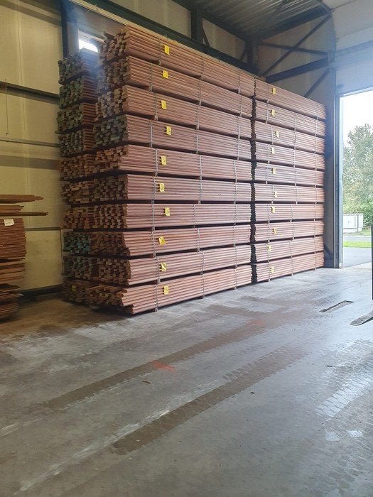 Pakketactie Azobé hardhouten damwand 5 cm dik