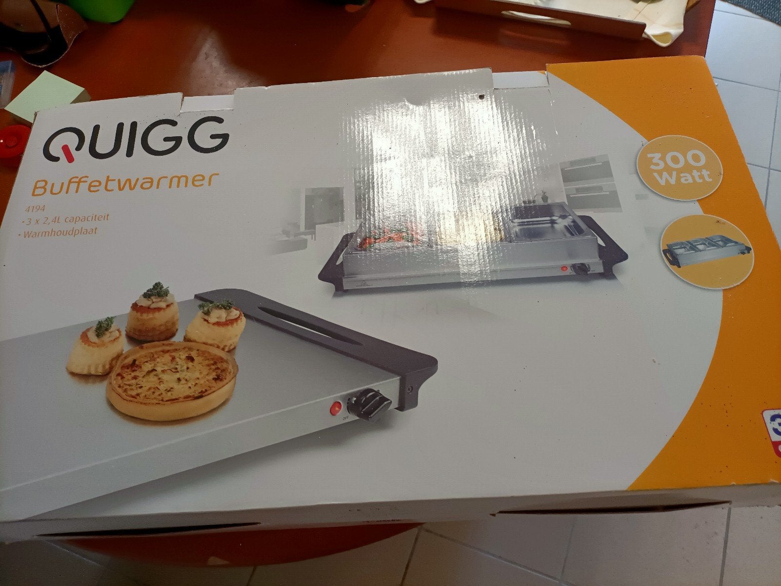 QUIGG Buffetwarmer - 300 Watt - 1x gebruikt, Ophalen, Zo goed als nieuw