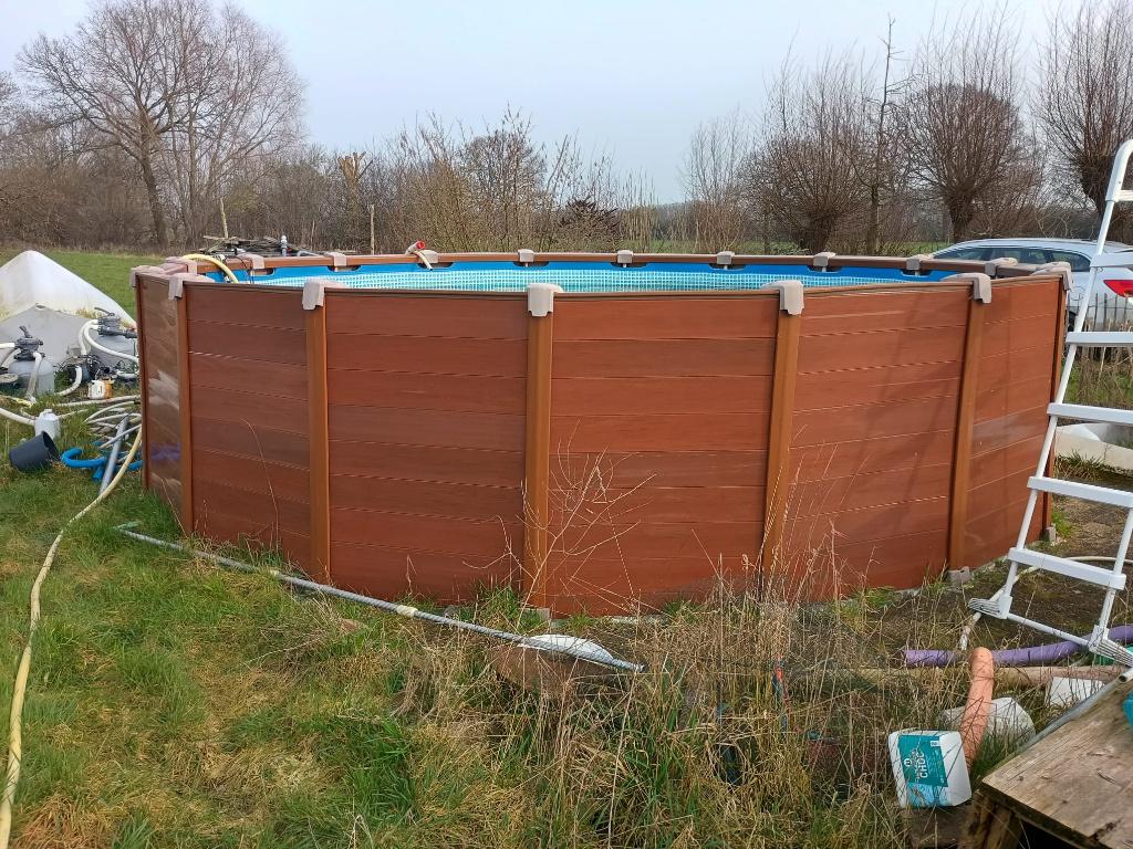 zwembad, Gebruikt, Rond, 300 cm of meer, Ophalen